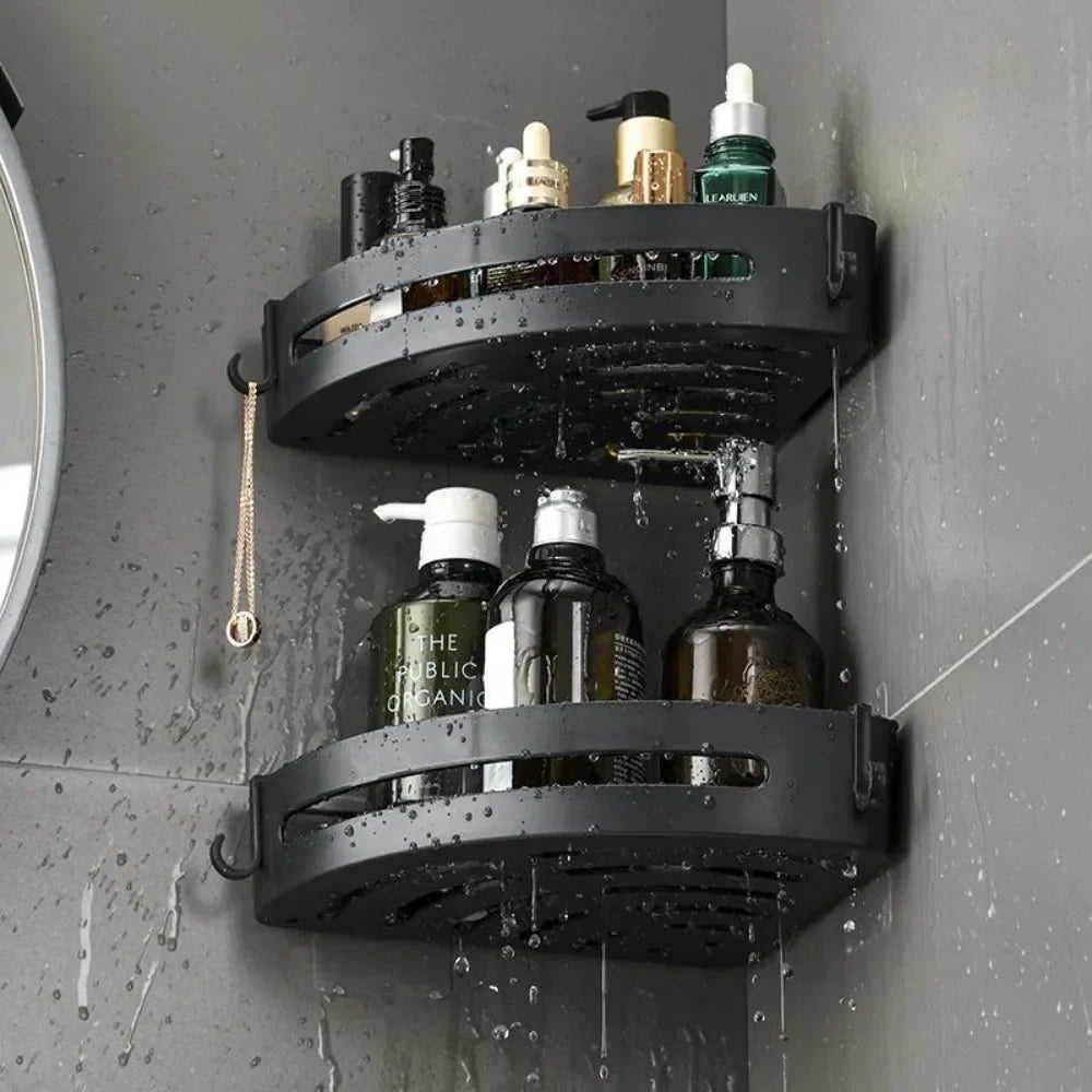 No-Drill Shower Shelf Set